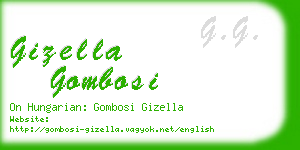 gizella gombosi business card